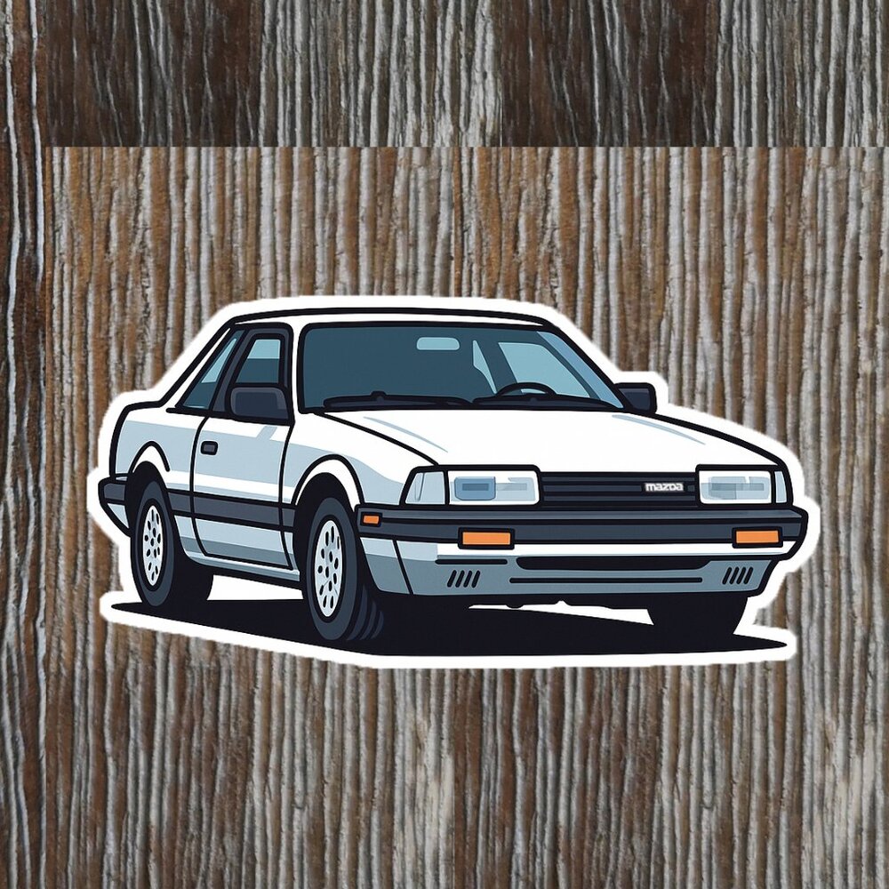 MAZDA 626 2nd generation 1983 - 1987 Vinyl Sticker